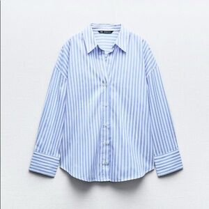 Zara Striped Shirt Blue & White